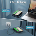 EBL FY-819 LCD charger by VMIDirect charging AA AAA batteries with built-in cables and USB input port