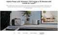VMIDirect DELTA 3 Portable Power Station connected to generator and other power sources on outdoor deck