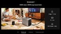 DELTA 3 Portable Power Station powering TV, fridge, and Wi-Fi router for home use during power outage