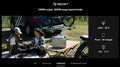 DELTA 3 Portable Power Station powering outdoor camping setup with lights, phone charging, and fan usage