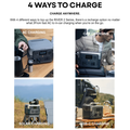 VMIDirect portable power station with AC, car, solar, and USB-C charging options for versatile use