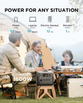 VMIDirect Portable Power Station providing 1600W output for charging devices during outdoor activities