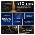 Ecoflow River 3 Max Plus Portable Power Station showing compact design and key features like 600W output and fast solar charging
