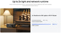 EcoFlow RIVER 3 portable power station powering a lamp and Wi-Fi router with extended 30.8 hour runtime