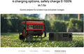 EcoFlow RIVER 3 portable power station charging with outdoor generator in grassy setting