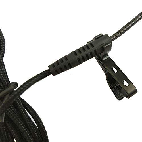 VMIDirect Lapel Microphone featuring a sturdy clip and braided cable for external microphone for action camera