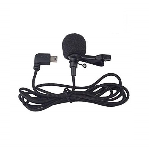 VMIDirect Lapel Microphone with Clip and USB Connector as External Microphone For Action Camera