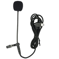 VMIDirect Lapel Microphone with Clip and Long Cable, ideal as an external microphone for action camera