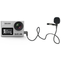 VMIDirect Lapel Microphone connected to an action camera, ideal as an external microphone for action camera