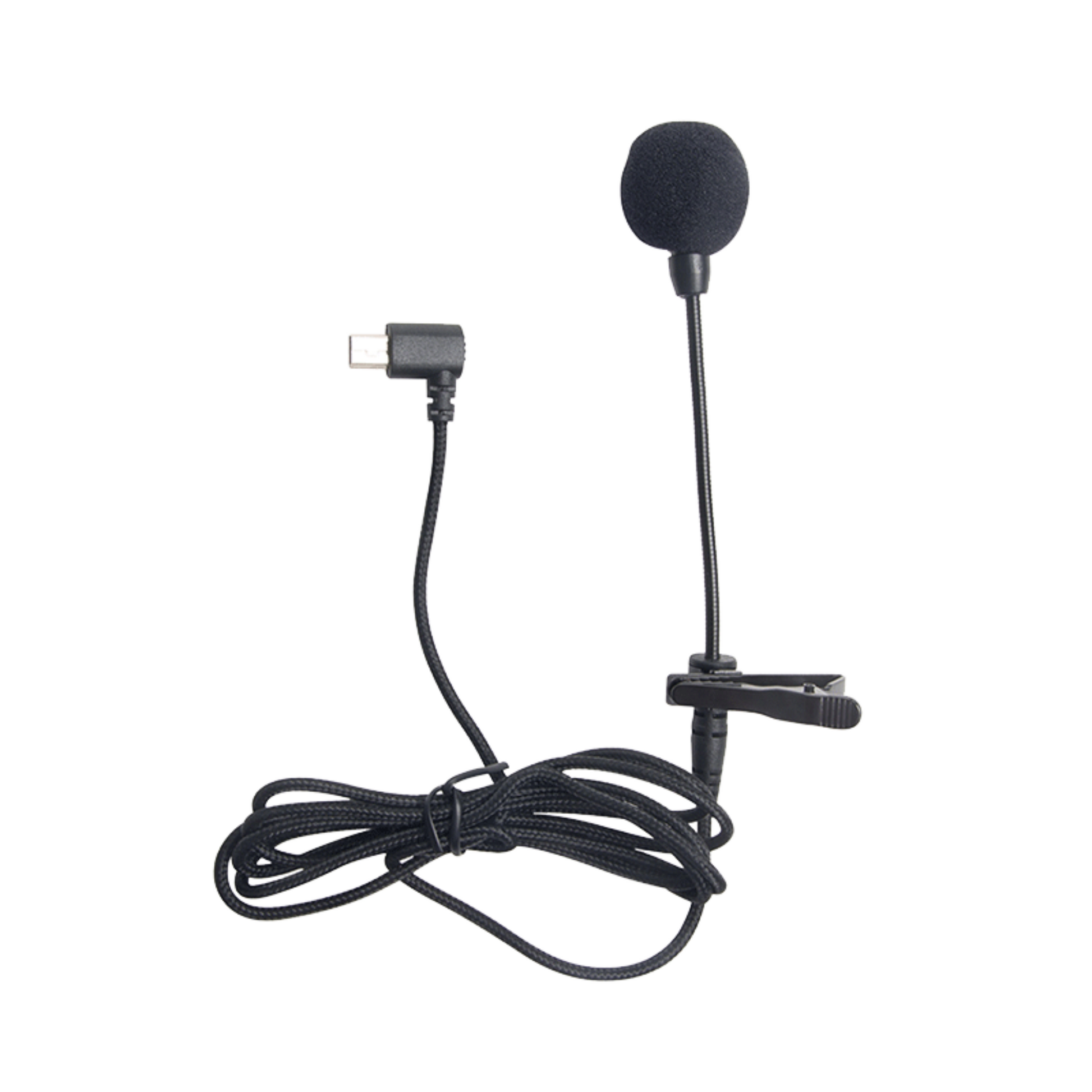 VMIDirect Lapel Microphone with Clip and USB Connection, perfect as an external microphone for action camera