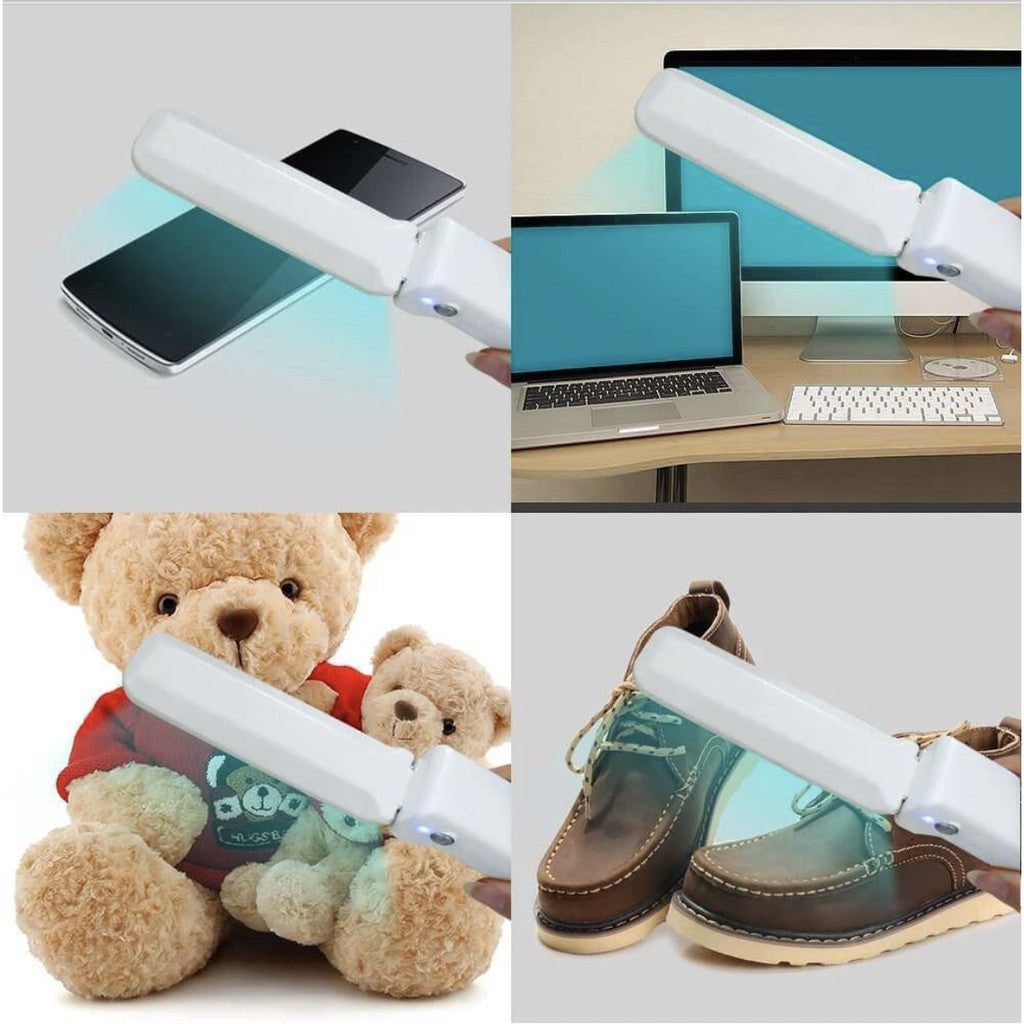 Mini UV-C Sanitizer rechargeable Handheld Ultraviolet Light Disinfection for Home Office Travel Kill