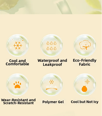 Bello Cooling Ice Mat Durable 4-Layer Structure non-toxic polymer gel Rounded Finish Functional Fabric Waterproof Function Cooling Roll Mat For Dog & Cat