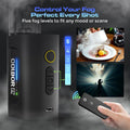 Fog machine smoke machine with adjustable fog levels and remote control for versatile use