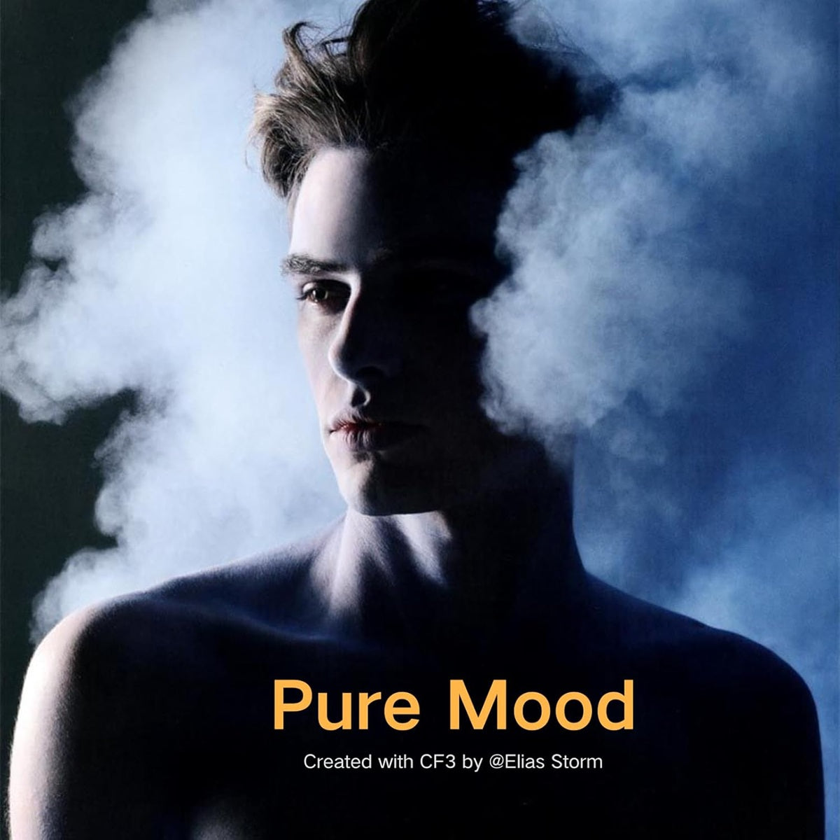 Fog machine smoke machine producing atmospheric effects in a creative portrait