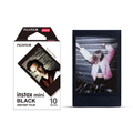 Fuji Film INSTAX MINI FILM in Black Frame with 10 sheets for instant photography