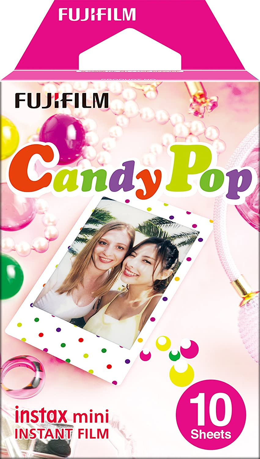 Fujifilm Candy Pop INSTAX MINI FILM pack with 10 sheets for vibrant instant photos