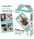 Fujifilm Instax Mini Film Sky Blue Pack with 10 Sheets for vibrant instant photography