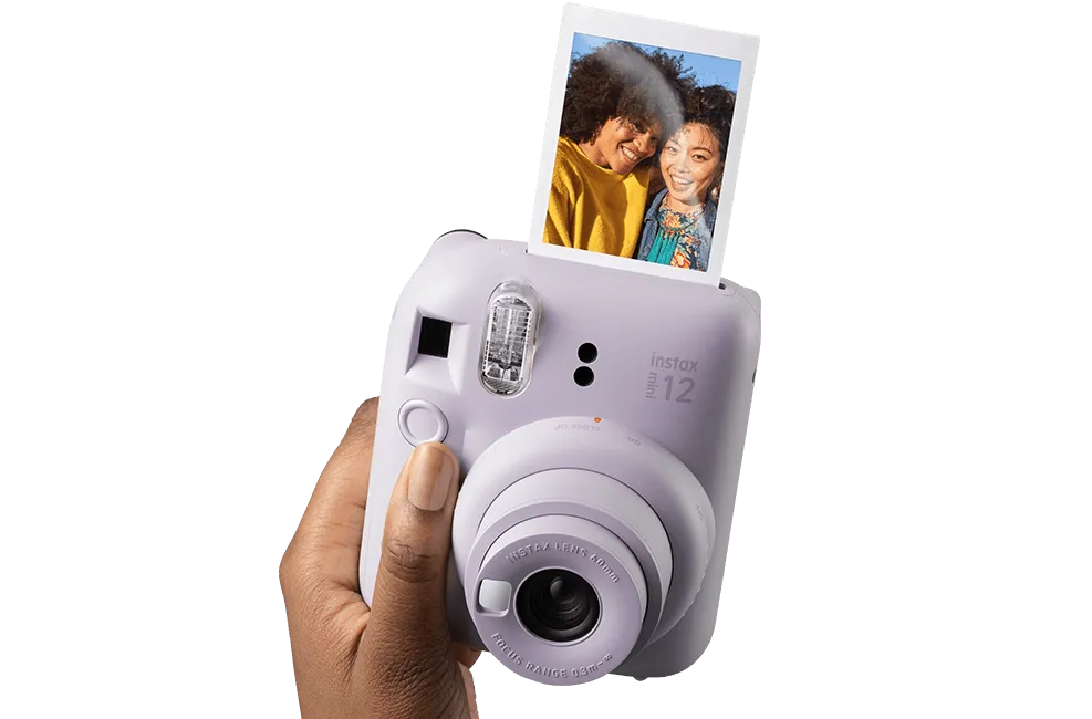Fujifilm Instax Mini 12 Film Camera in Lavender with Instant Photo Printing Feature