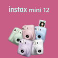 Fujifilm Instax Mini 12 Film Cameras in Multiple Colors with Instant Photo Capability