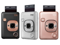 FUJIFILM INSTAX Mini LiPlay Instant Camera in Black, Silver, and Rose Gold with Print Feature