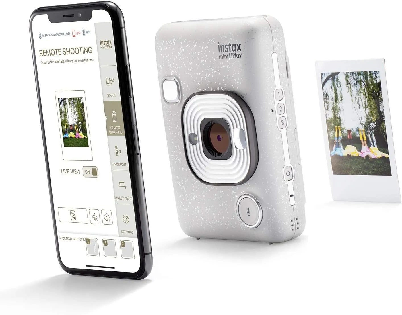 FUJIFILM INSTAX Mini LiPlay Instant Camera with Smartphone Remote Shooting Feature