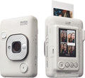 FUJIFILM INSTAX Mini LiPlay Instant Camera in White with Photo Printing and Preview Screen