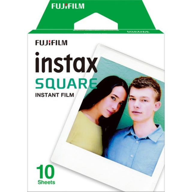 Fujifilm Instax Square Glossy Film 20 Sheets package featuring instant film for vibrant photos