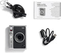 VMIDirect Mini Evo Hybrid Instant Film Camera with accessories including strap, manual, and USB cable