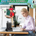 Full Duplex Intercom Doorbell with hands free two way communication for home use