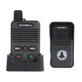 Full Duplex Intercom Doorbell system with receiver and transmitter in black