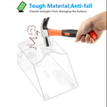 Waterproof doorbell cover made of tough material with anti-fall protection preventing button damage
