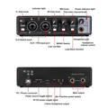XTUGA M22D Factory OEM Professional Studio Metal Audio Interface 24-bit/192kHz 2 In/2 USB Audio Mixer
