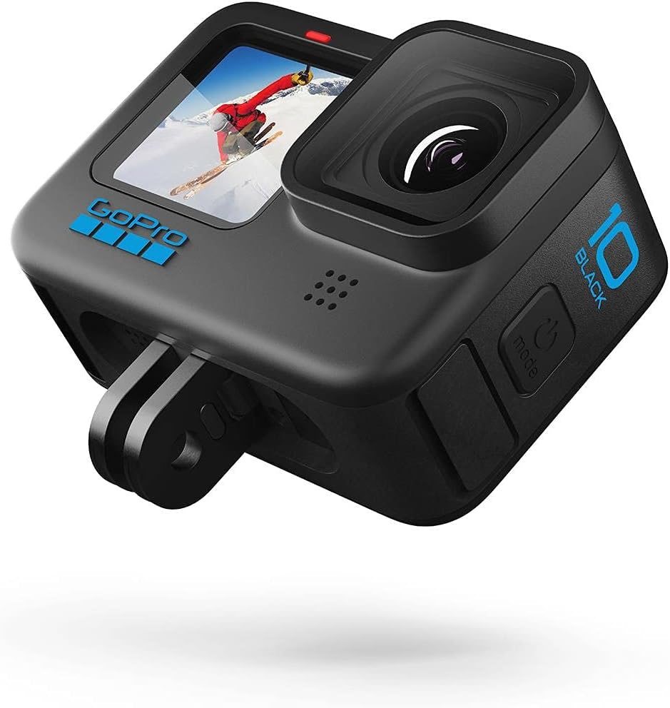 GoPro HERO 10 Black Waterproof Action Camera with High-Performance Imaging for Adventure Sports