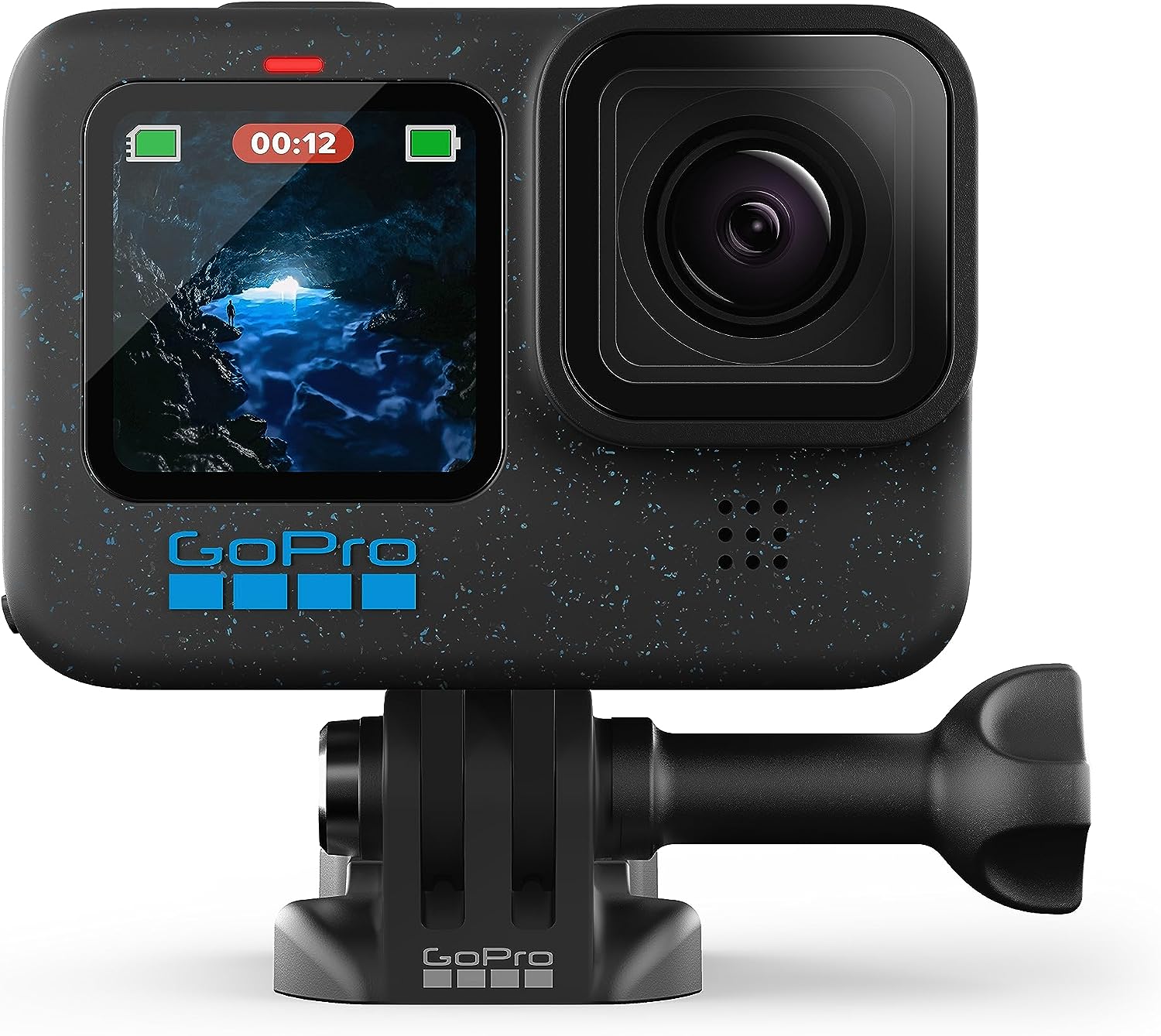 GoPro HERO 12 Black Waterproof Action Camera with Dual Displays for Capturing Adventure Moments