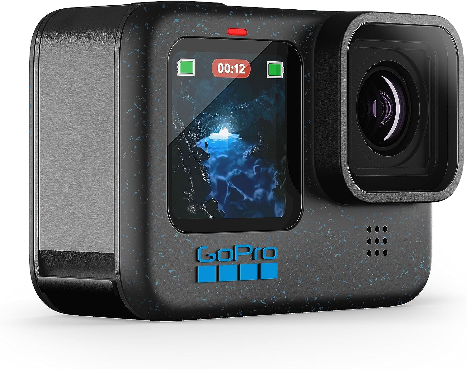 GoPro HERO 12 Black Waterproof Action Camera with a sleek design and advanced features