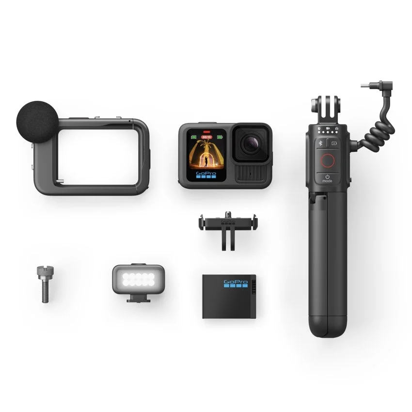 GoPro HERO 13 Black Waterproof Action Camera with Large Display for Adventure Recording