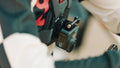 GoPro Max Lens Mod attached to a harness for enhanced action camera performance