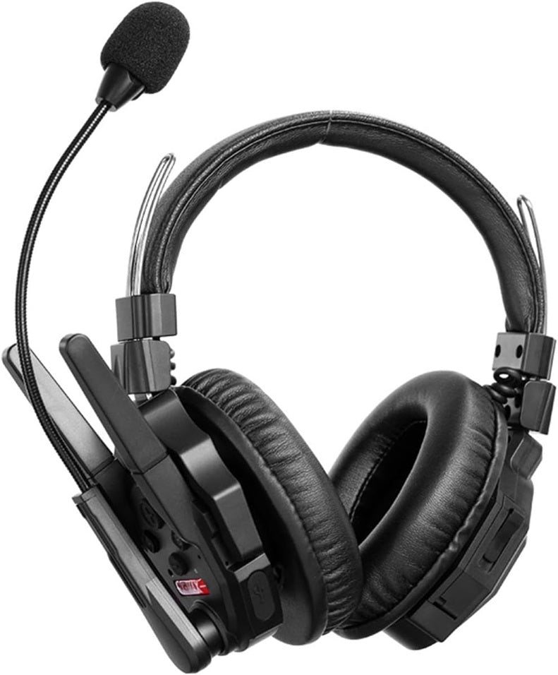 Group Communication Headset with Adjustable Boom Mic and Comfortable Ear Cushions