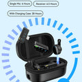 GXCT A100 Wireless Lavalier Microphone with charging case for portable audio recording