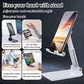 GXCT Aluminum Phone Stand with Adjustable Angle and Reserved Charging Port for Hands-Free Use