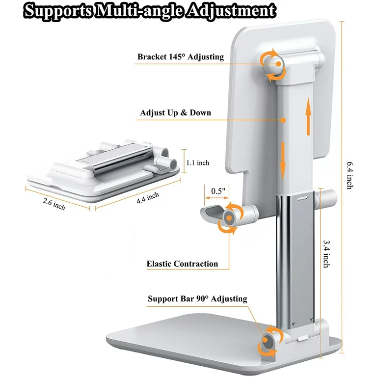 GXCT Aluminum Phone Stand with multi-angle adjustment features for optimal viewing angles