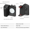 GXCT CG-02 Smartphone Camera Grip with Fill Light and Remote Control for Perfect Selfies