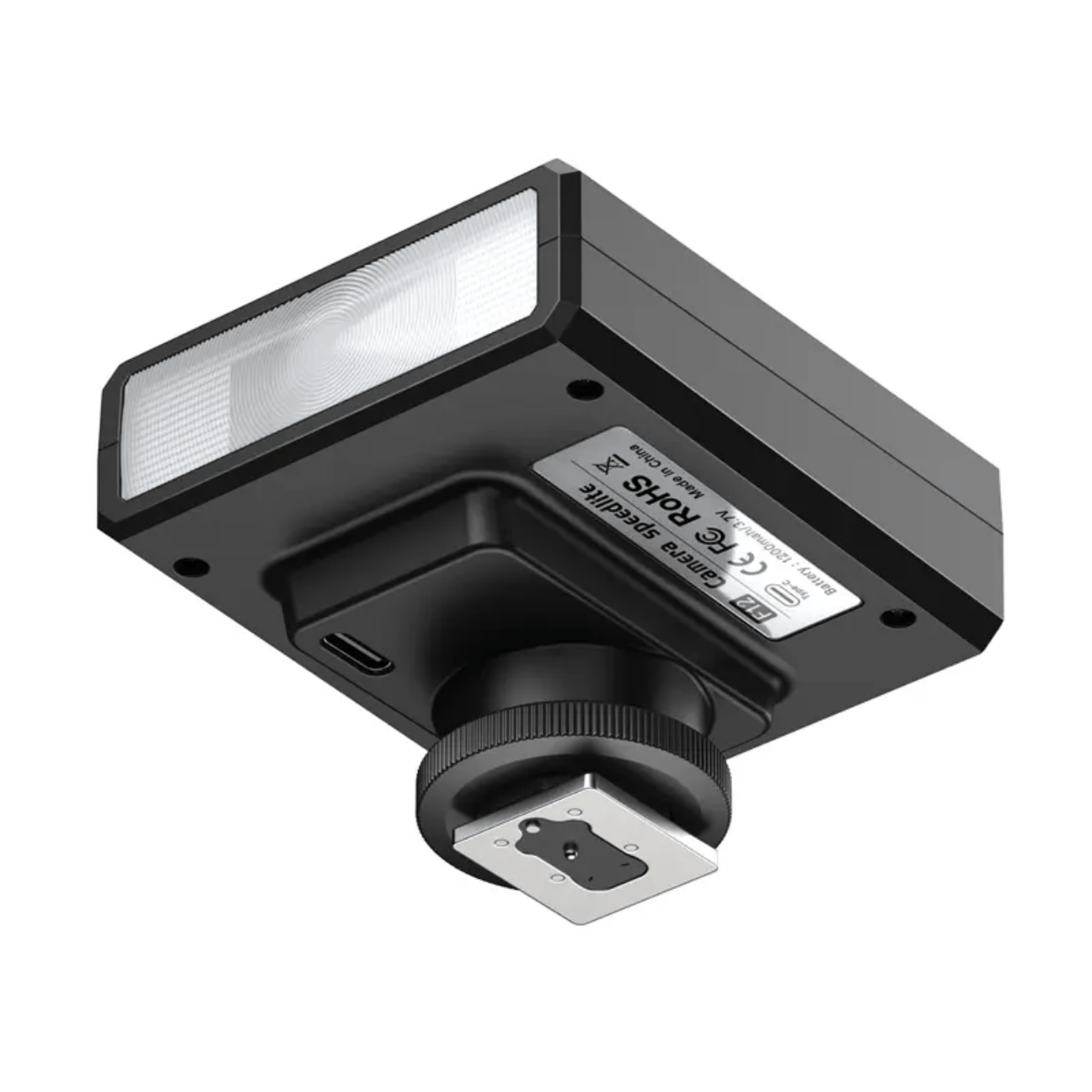 GXCT F12 Mini Camera Flash in Black with Compact Design for Enhanced Photography Lighting