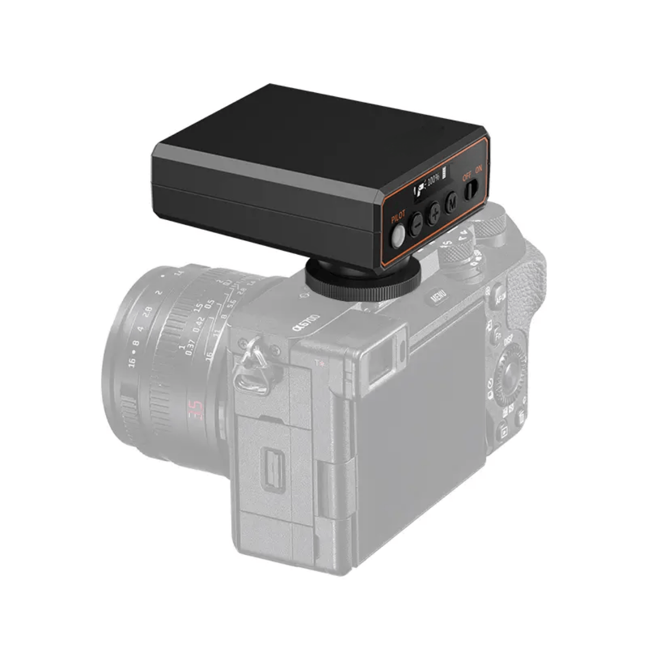 GXCT F12 Mini Camera Flash mounted on a camera for optimal lighting in photography