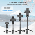 GXCT JJ02 Extendable Grip Phone Tripod with four adjustable height settings for versatile selfies