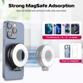 GXCT LM19 Magnetic Selfie Light with strong MagSafe adsorption for easy one-handed installation