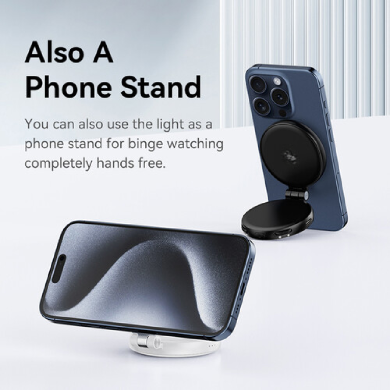GXCT LM19 Magnetic Selfie Light with Phone Stand Feature for Hands-Free Binge Watching