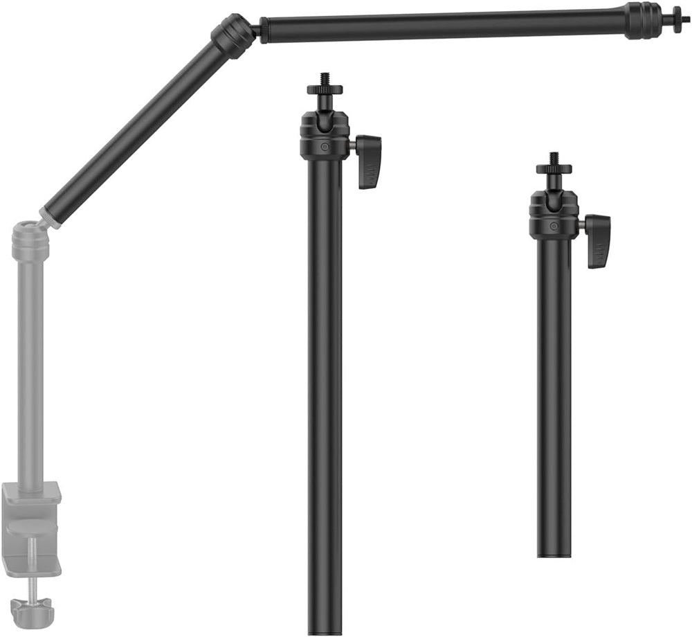 GXCT LS06 Desk Mount Adjustable Arm for Camera Accessories with Screw Clamp for Stability