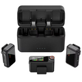 GXCT M15 Wireless Microphone System with Charging Case and Dual Transmitters for Clear Audio Capture