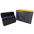 GXCT M15 Wireless Microphone System with Compact Charging Case and Included Accessories
